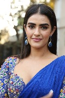 Kavya Thapar Blue Saree Photos